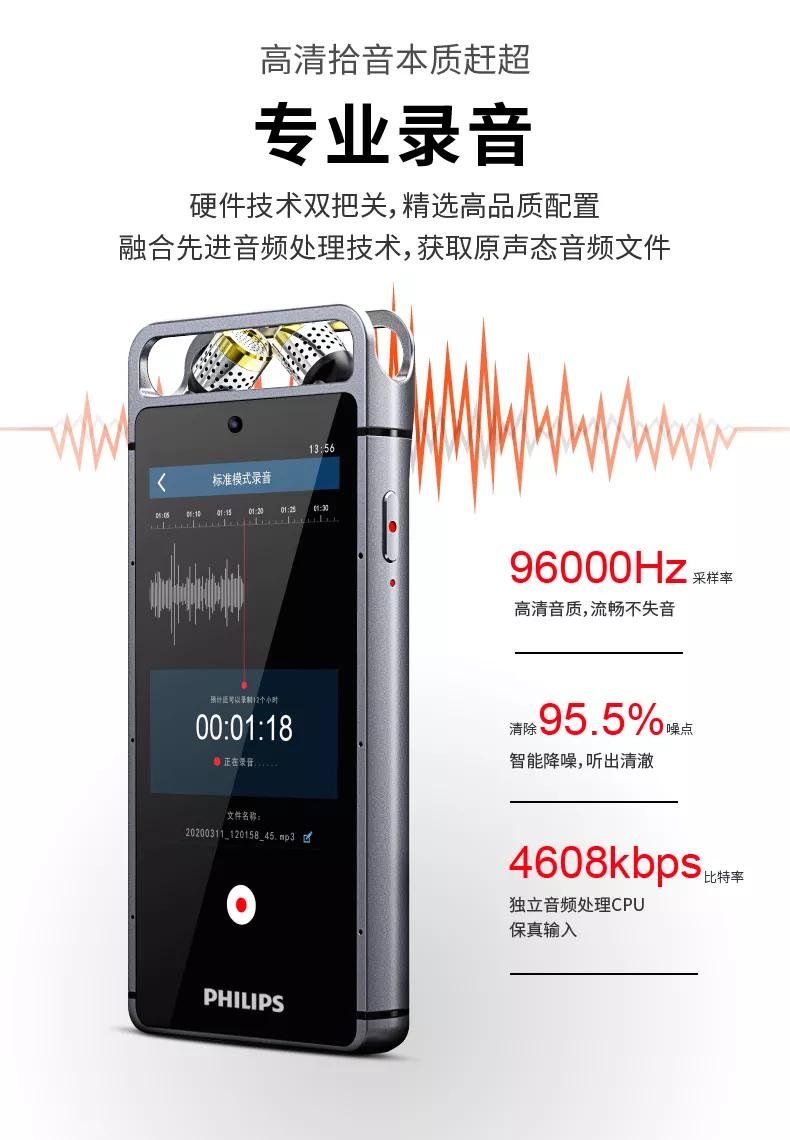 飞利浦vtr9100 「生物id」密码，解锁声音记忆